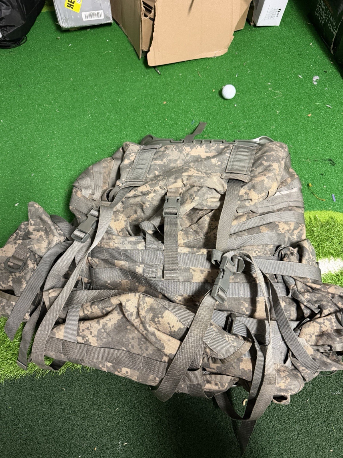 US Army Digital Camouflage Military Backpack with Frame Militaria