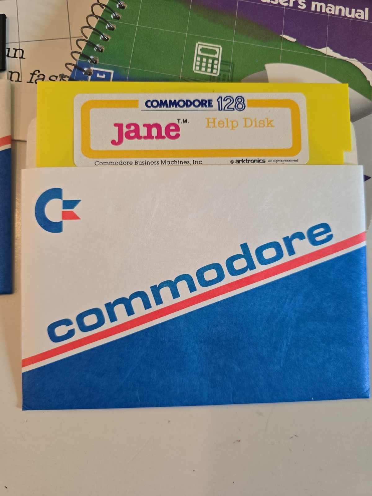 VTG Commodore 128 Jane Integrated Software User's 1985 3 Diskette Application