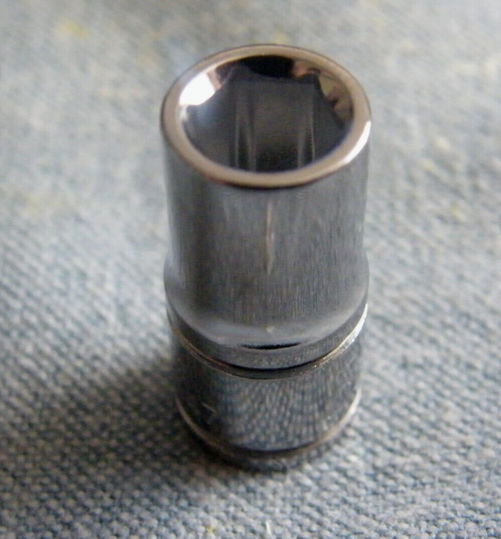 Blue Point 7mm 6 point 1/4" drive socket BLPSM147 shallow NEW unused