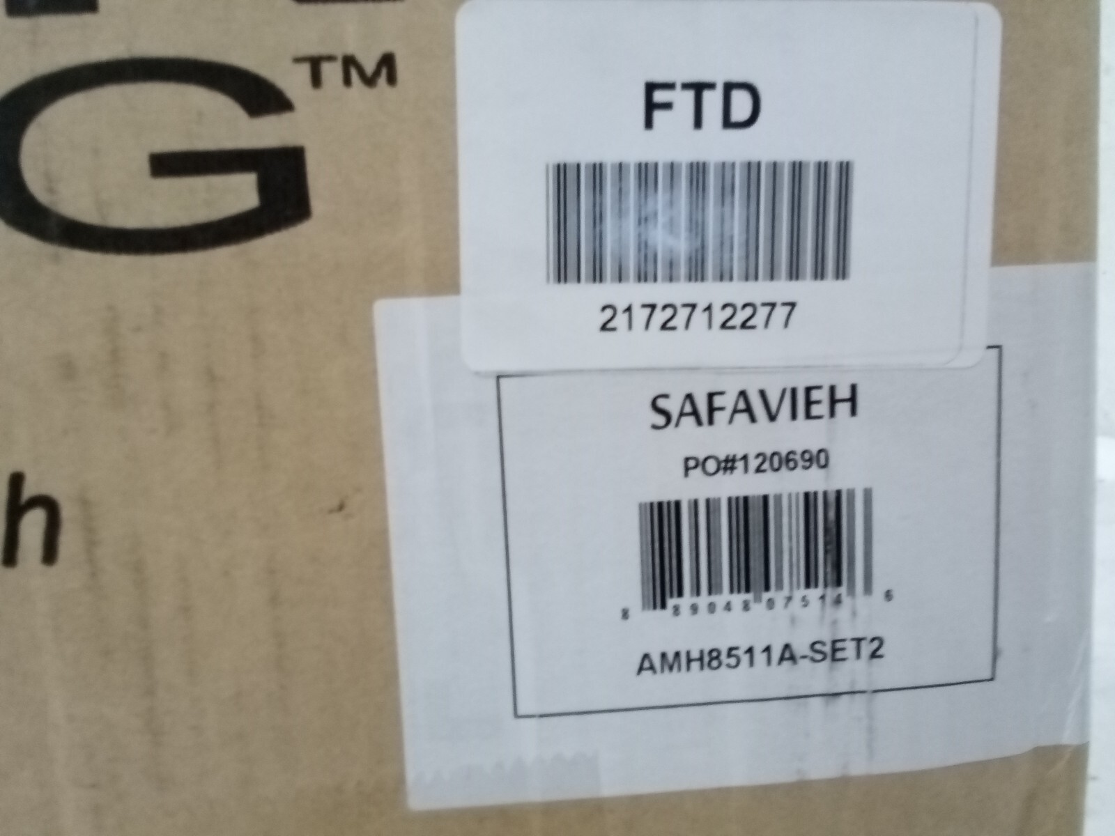 Safavieh BURRIS SIDE CHAIR, Reduced Price 2172712277 AMH8511A-SET2