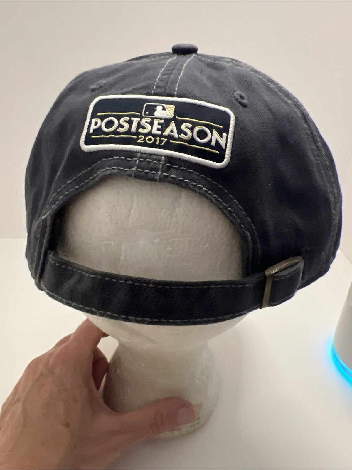 MLB Post Season World Series 2017 Houston Orange Logo on Gray Hat Cap EUC
