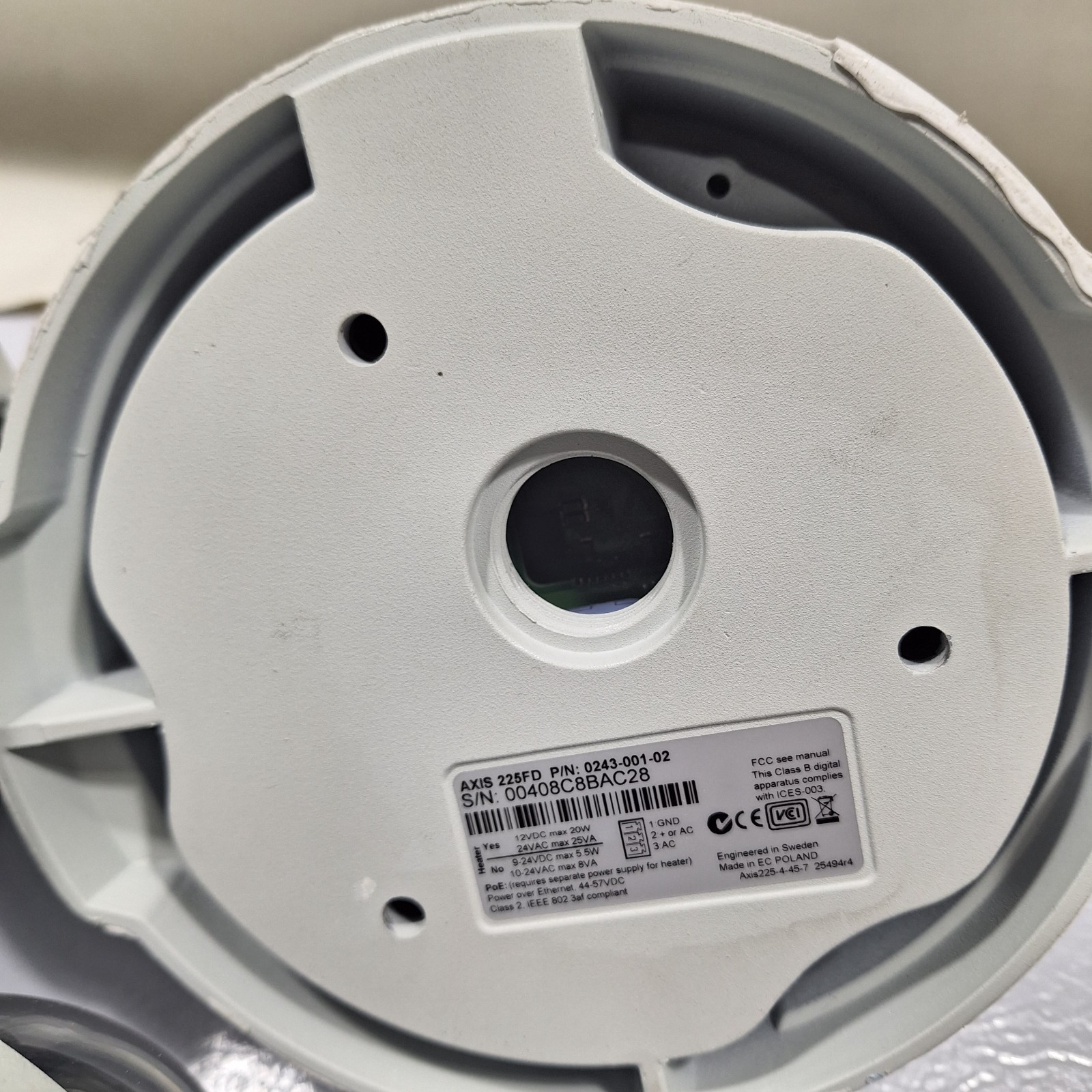 (3) Axis 225FD Dome Network IP POE Web Surveillance Security Camera