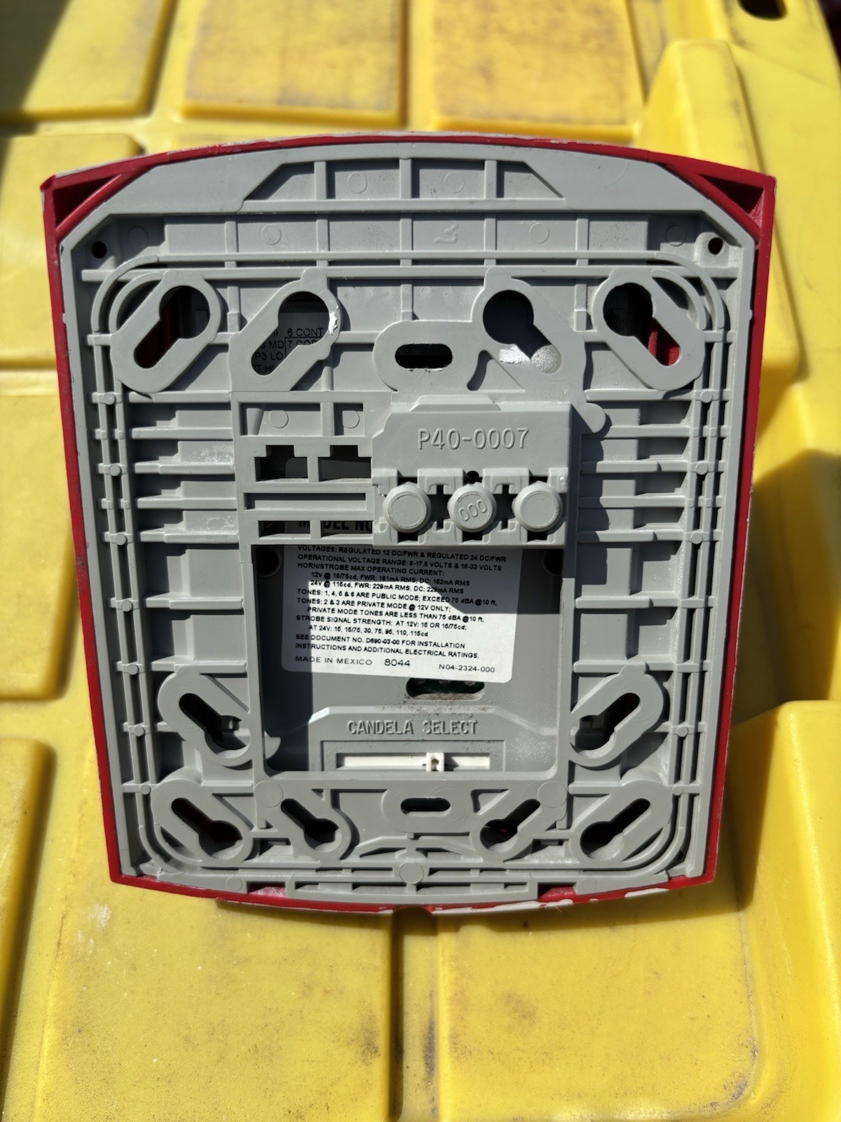 System Sensor P2R Wall Mount Fire Alarm Horn/Strobe