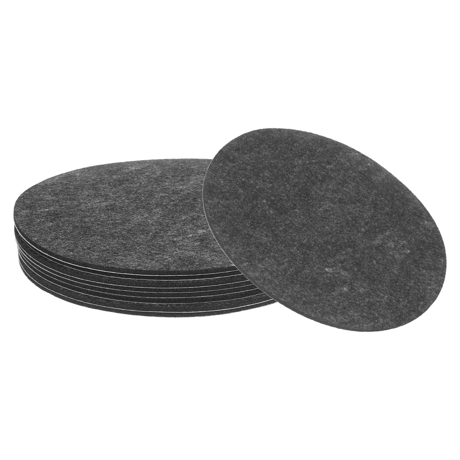 8Pcs Non Slip Furniture Pads, 7" Self Adhesive Felt Pad (Gray 0.12" Thick)