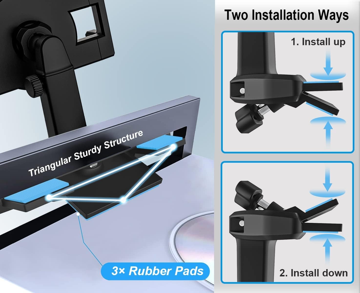 CD Tablet Holder Height Adjustable CD Slot Tablet Mount for Car Telescopic Arm