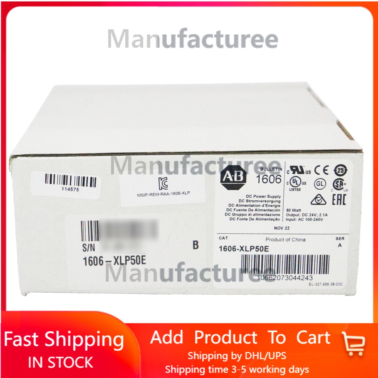 1606-XLP50E NEW AB Power Supply In Box 1606XLP50E AB US Free Tax