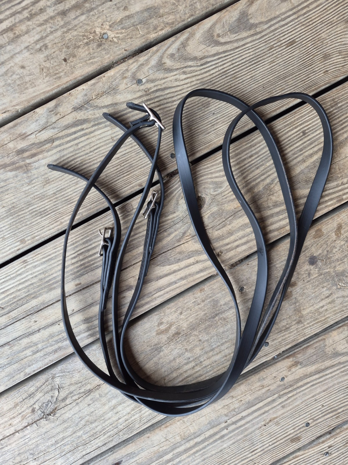 Trail Reins 2 sets one leather one biothane 10+' ech
