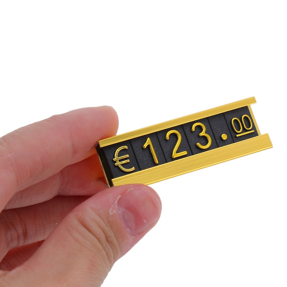 16 Sets Adjustable Price Cube Blocks For Retail Counter Display