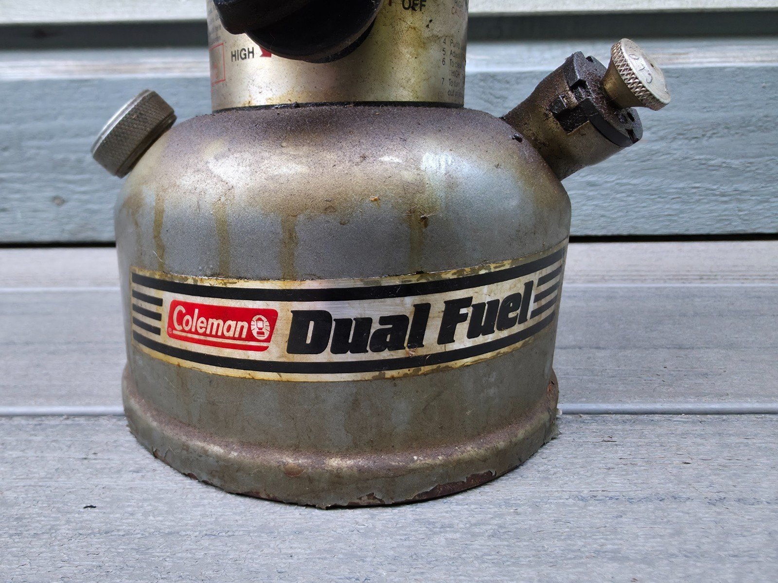 VINTAGE Coleman Lantern Model DUAL FUEL Dated 3-93