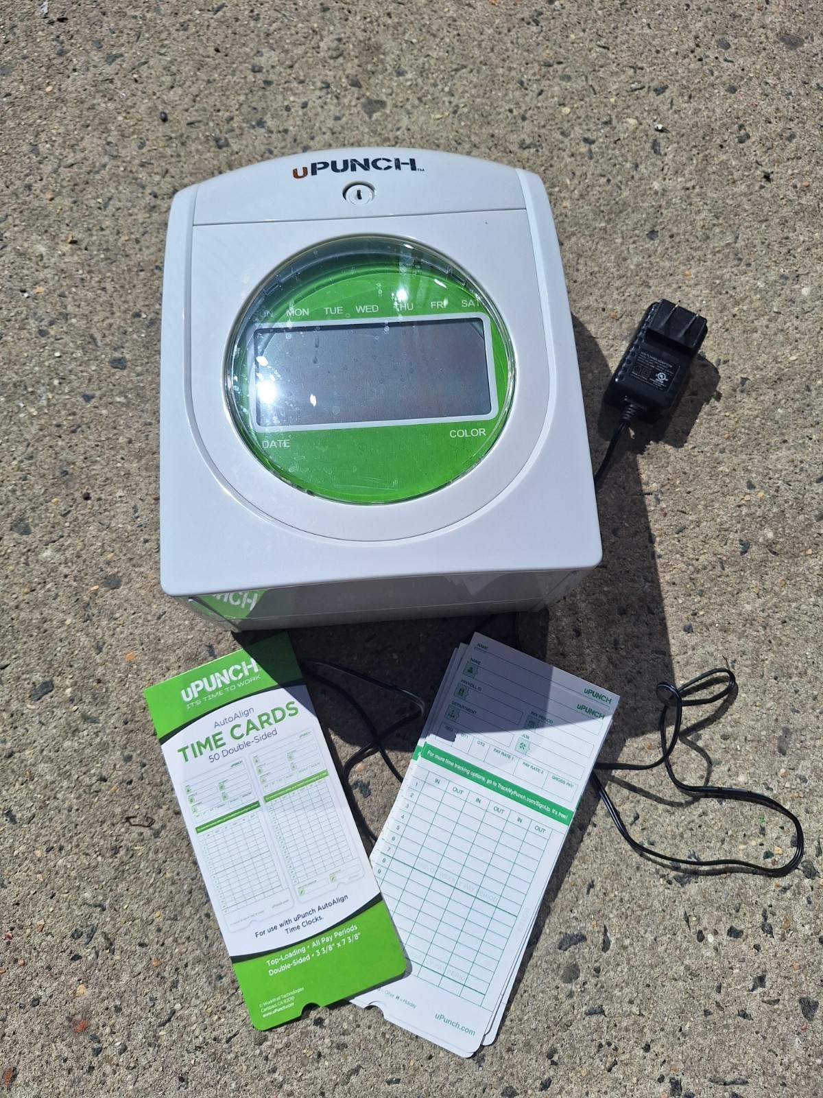 uPunch HN3000 Electronic Time Clock Employee Punch Clock Tested Working