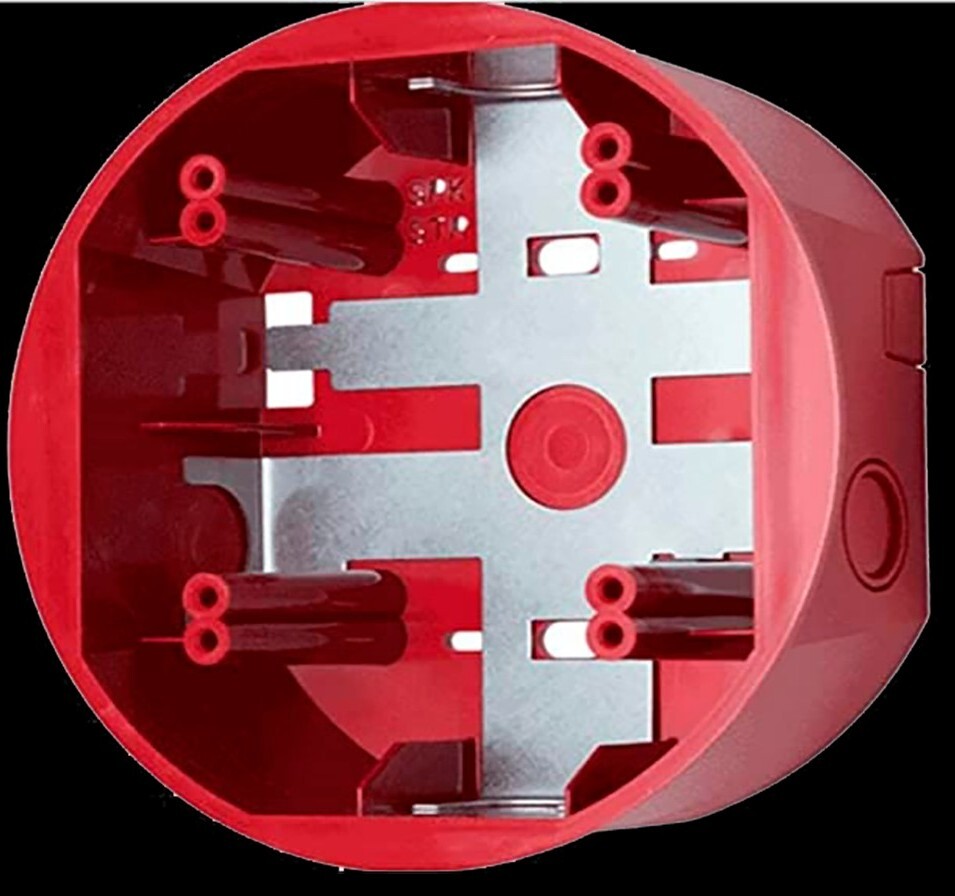 System Sensor SBBCRL Back Box Red For L-Series, Brand New (20 Avail.) Free Ship