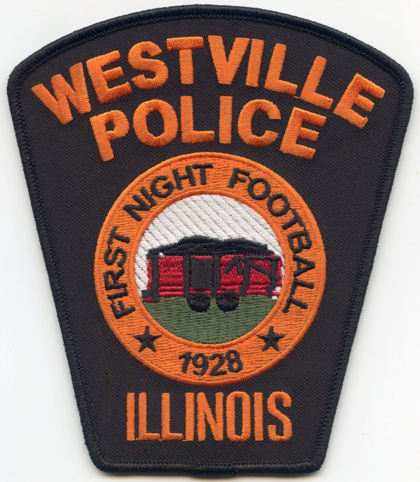 WESTVILLE ILLINOIS POLICE First Night Football POLICE PATCH