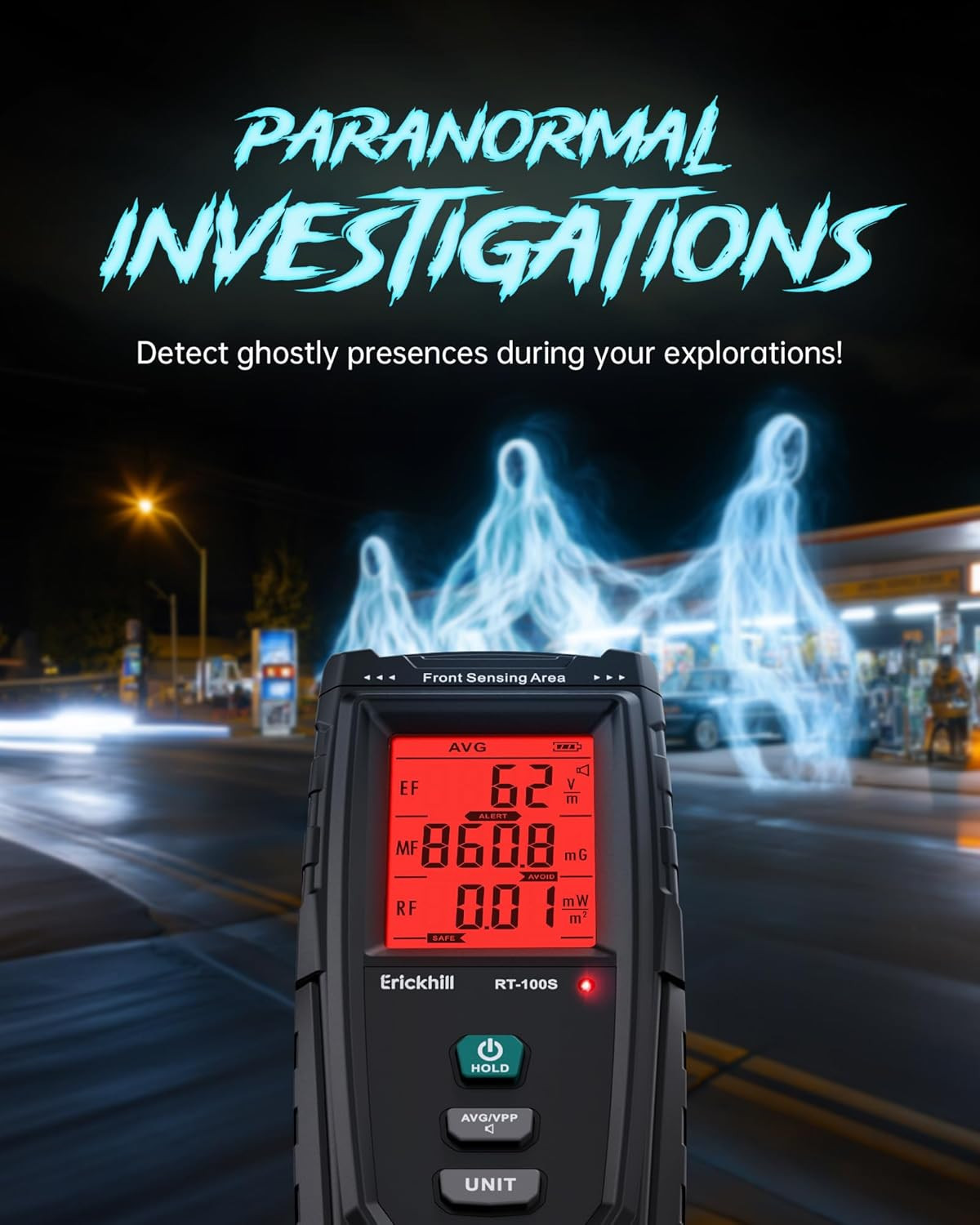 3 in 1 EMF Detector, Electromagnetic Field Radiation Detector for EF, RF, MF,...