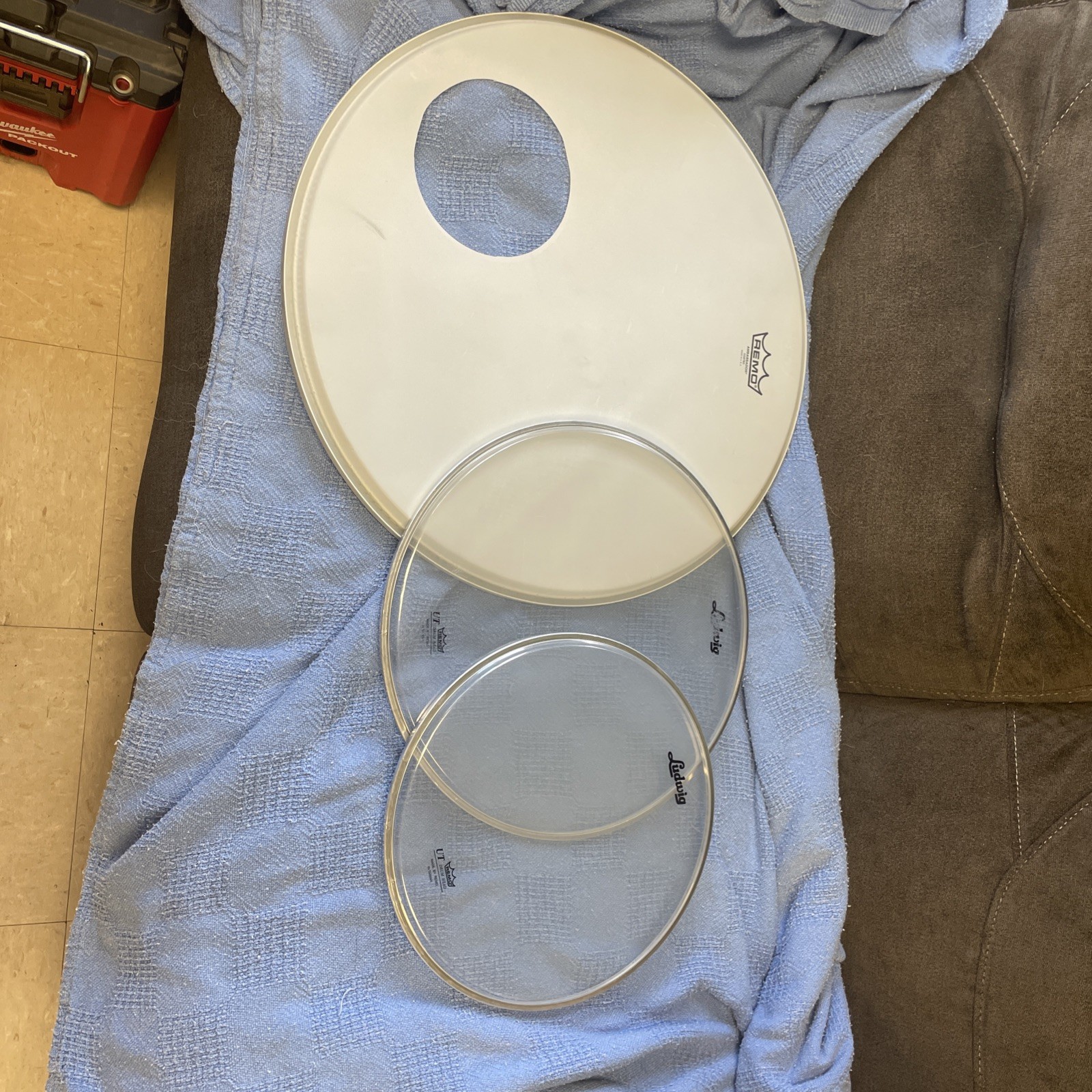 Remo Drum Heads 20/14/12