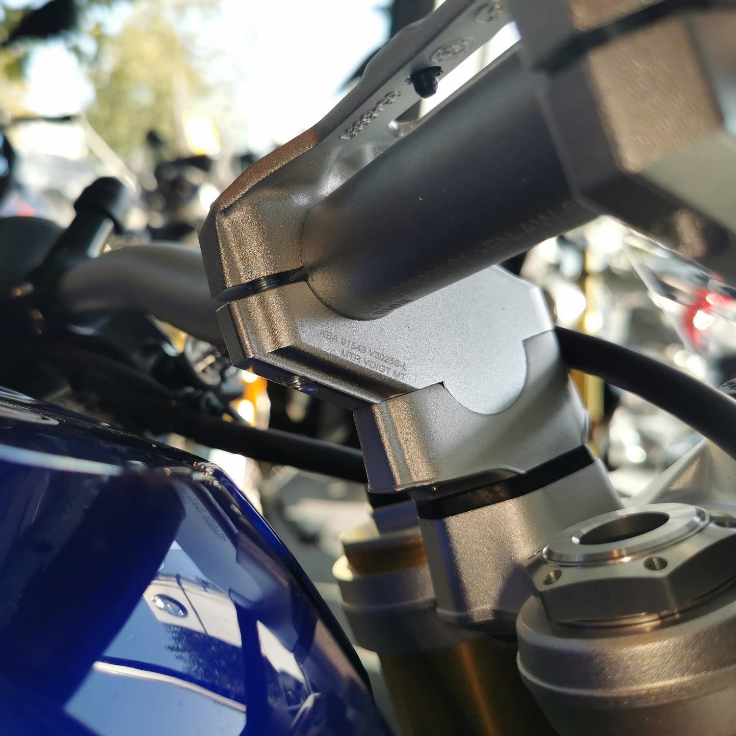 Handlebar riser 30 mm with offset 25 mm for BMW S1000R 17-with ABE