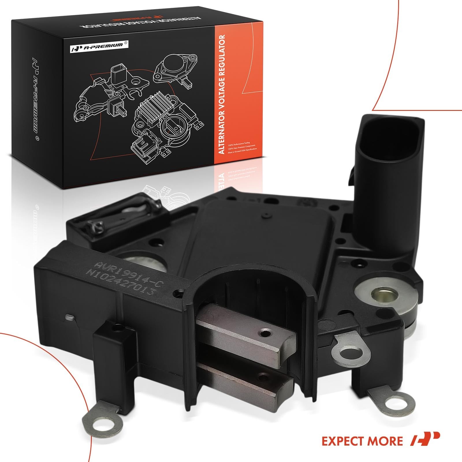 A-Premium Alternator Voltage Regulator Compatible with Porsche Cayenne 2006 4.5L