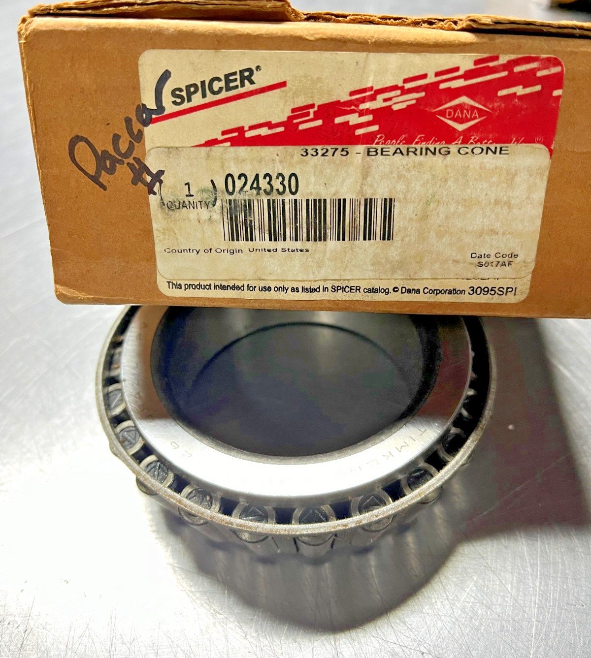 024330 Paccar SPICER Bearing CONE 33275