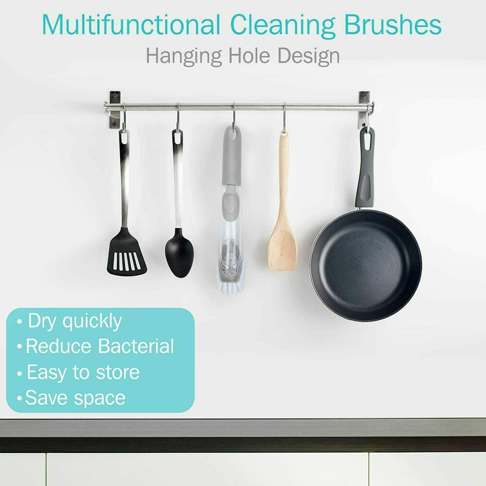 5pcs/set Mutilfunction Soap Control Brush for Pot Dish Kitchen Houshold Cleaning
