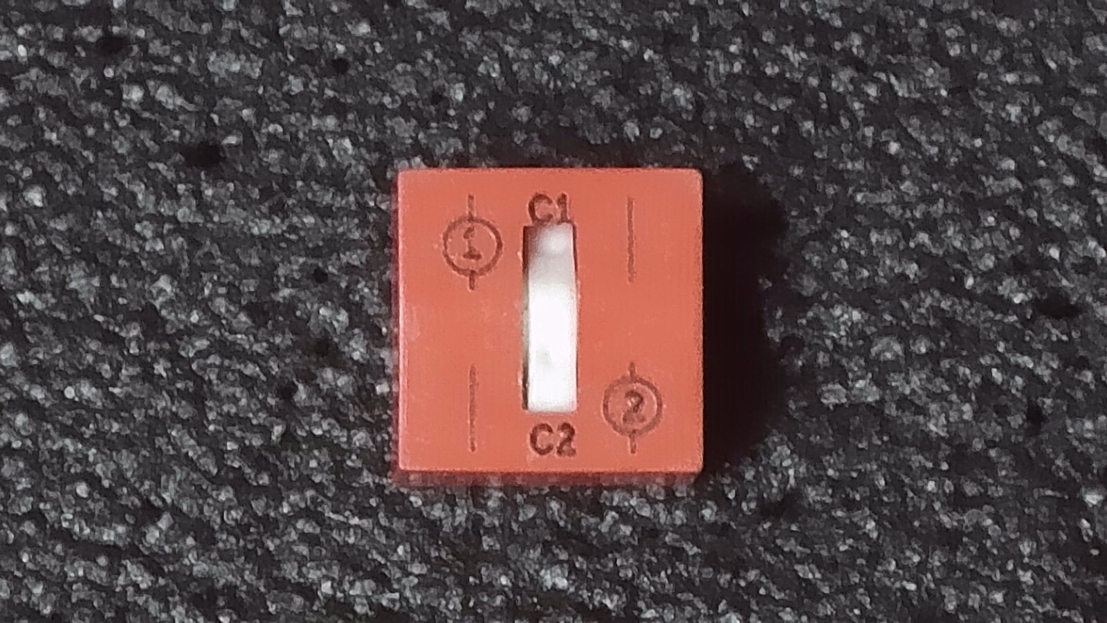 Grayhill 76RSD01 DPDT 6-Pin Single Actuator DIP Switch - Red, New