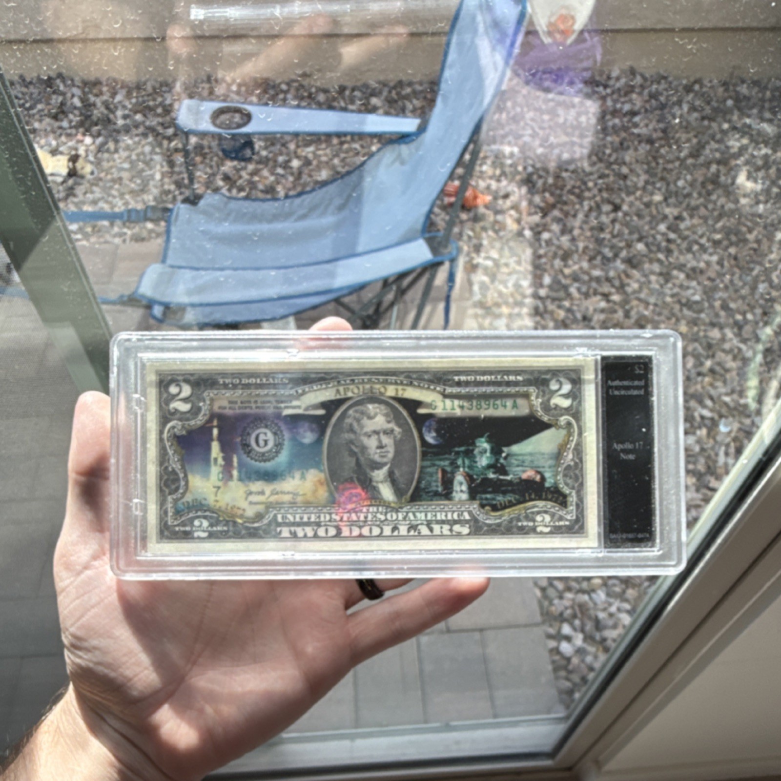 Apollo 17 $2 Note 1972 Collectible Astronauts & Space Travel Exploration Mission