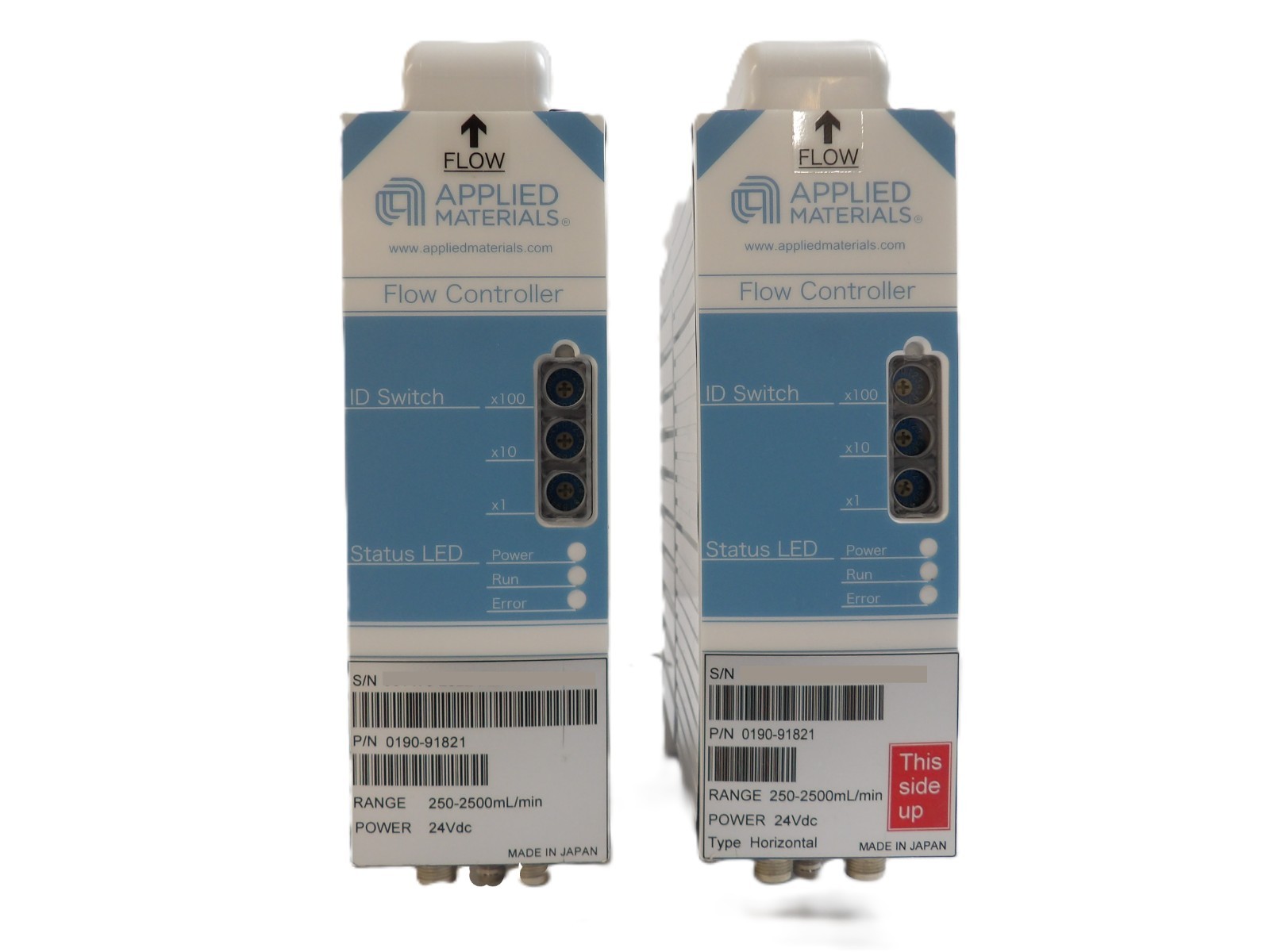 AMAT Applied Materials 0190-91821 Flow Controller 250-2500mL Lot of 2 Working