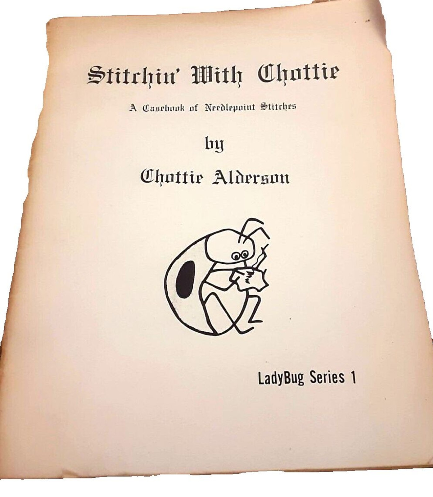 Stitchin' With Chottie Casebook Needlepoint Stitches LadyBug Series 1 Alderson