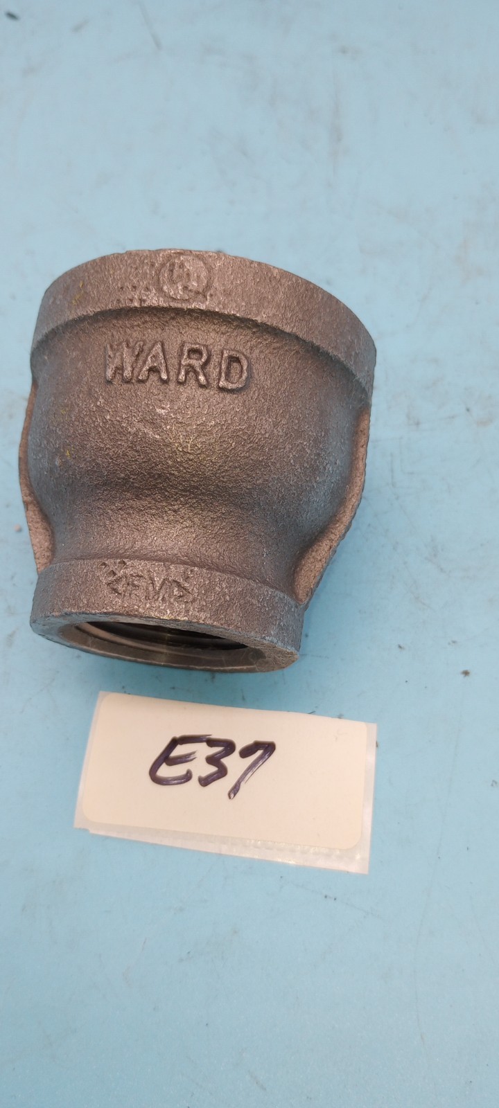 LOT OF 3  1- 1/4" x 1" MALLEABLE BLACK IRON COUPLING