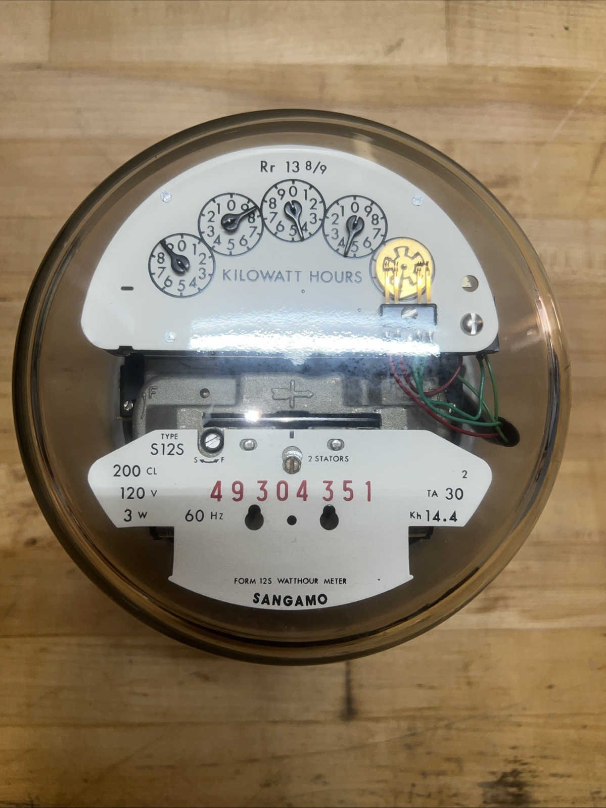 Sangamo Kilowatt Hour Meter Type S12S
