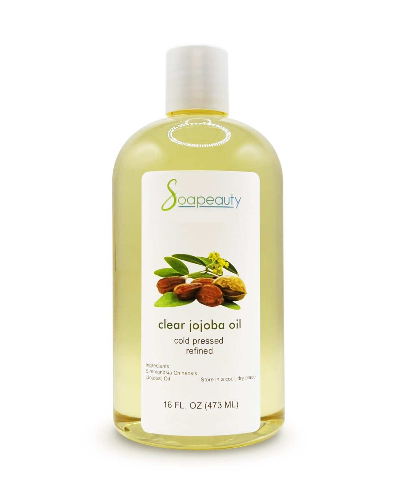 Jojoba Oil Clear 100% Pure & Natural Cold Pressed Refined 16 fl oz