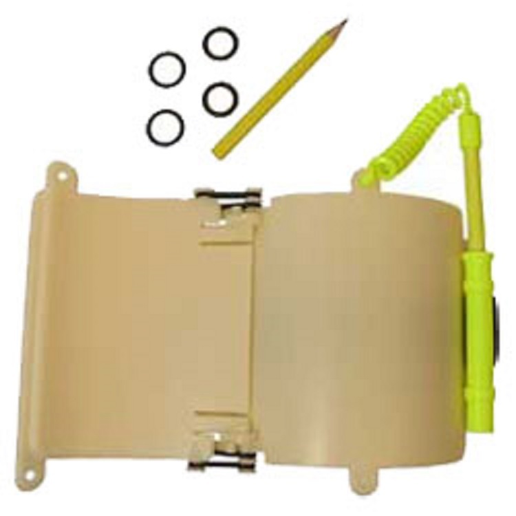 Glow in Dark 3-Page Wrist Writing Dive Slate with Pencil for Night Scuba Diving
