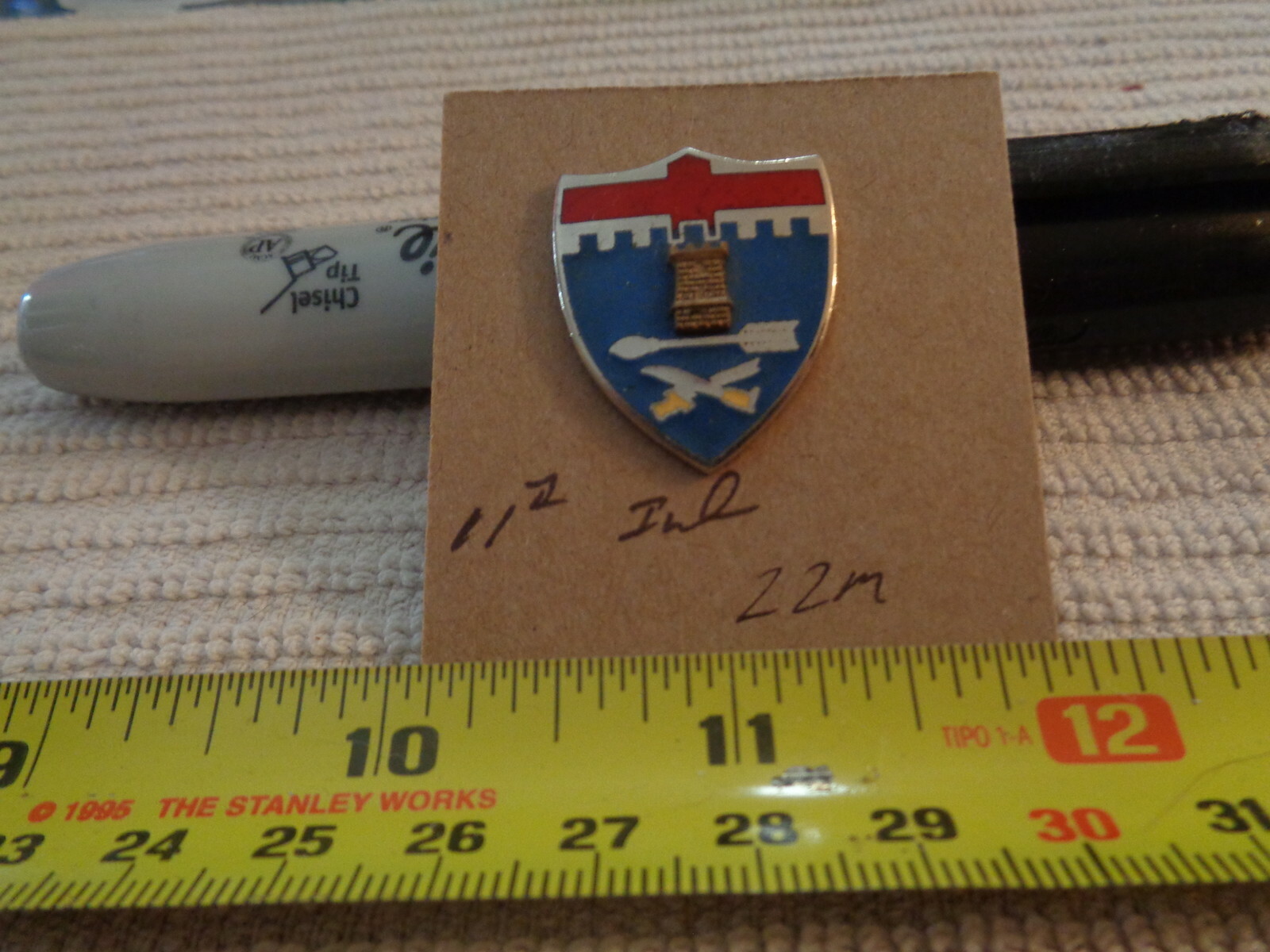 11th Infantry 22M Unit Crest, DI, DUI (DRAW#R17)