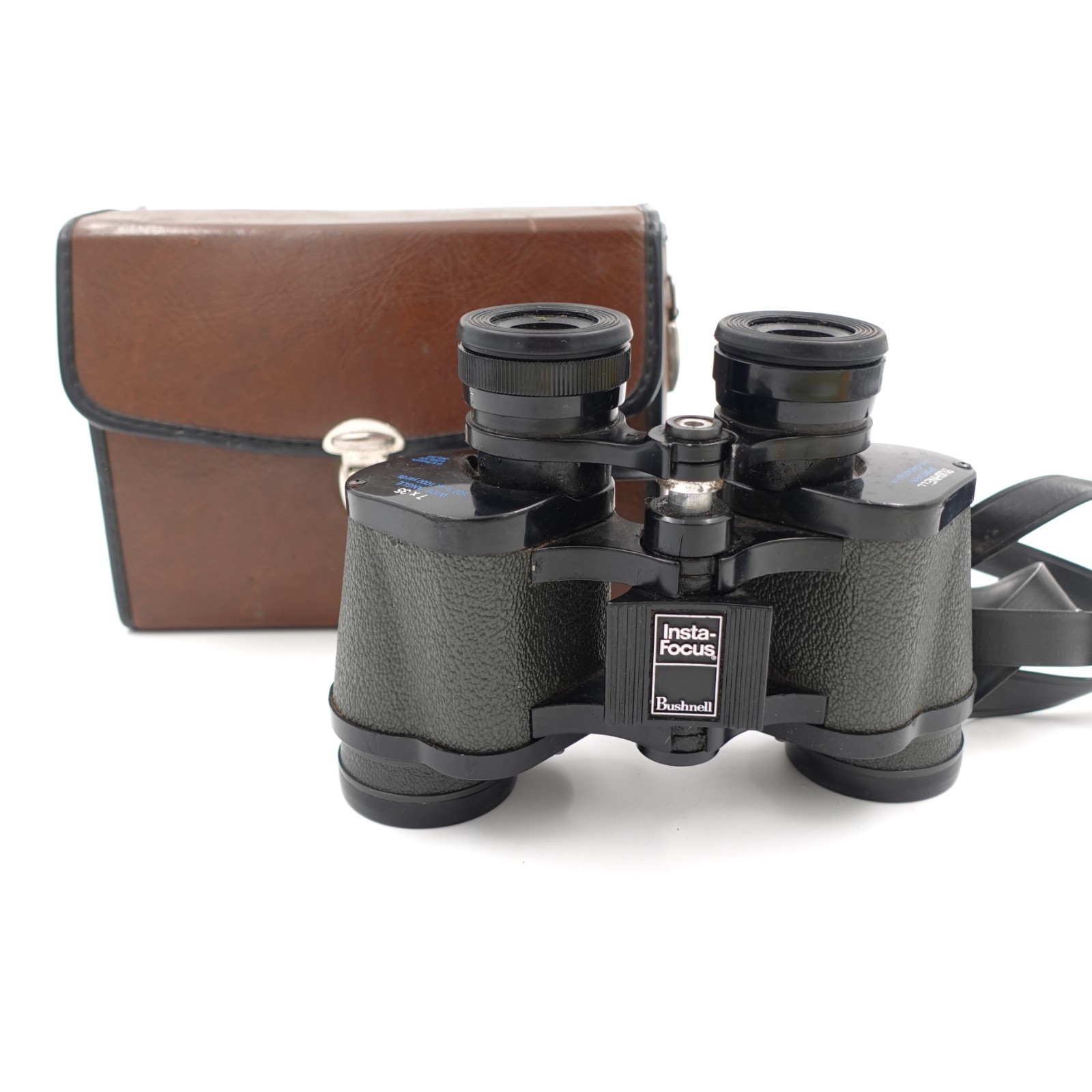 Vtg Bushnell Insta-Focus Binoculars 7 x 35 Wide Angle Sportview w Case