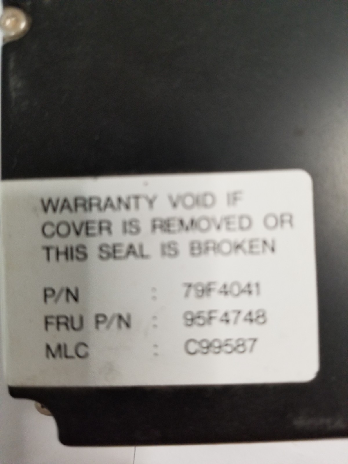 IBM SCSI 100MB WDS-3100 Hard Drive
