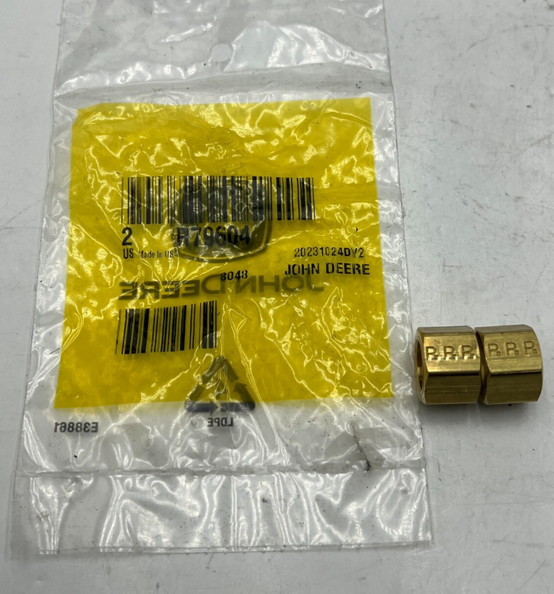 (QTY 8) John Deere R79604 Tube Nut 0.562" For 5E-5303 5E-5310 5E-5403 110