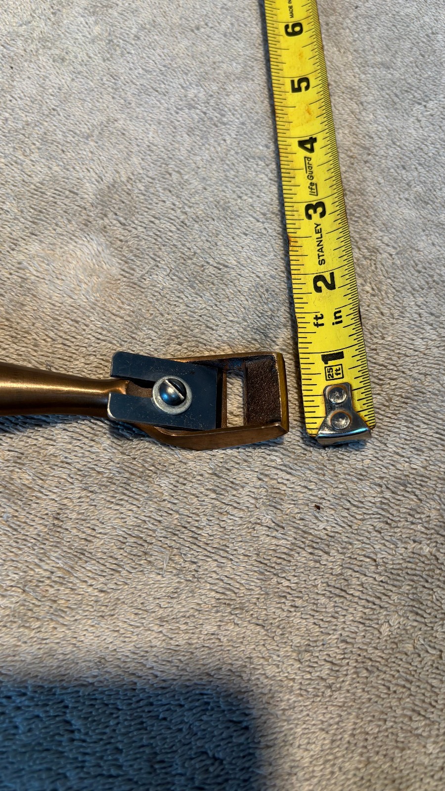 Woodworking Squirrel Tail Palm Plane Brass 6"