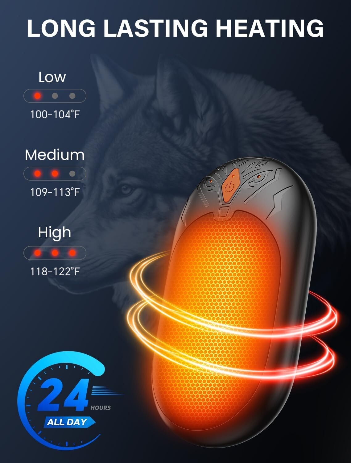 Hand Warmers Rechargeable 2 Pack, Electric Handwarmers Portable Pocket Heater, R