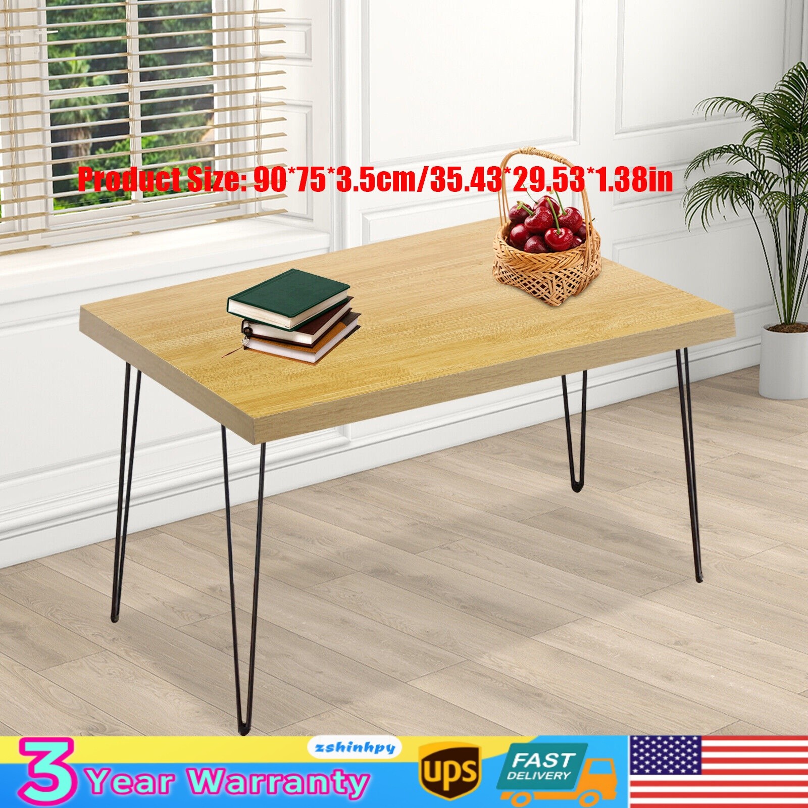 30"x35" Butcher Block Counter Top, DIY Solid Wood Slab, 1.4'' Thick Table Top