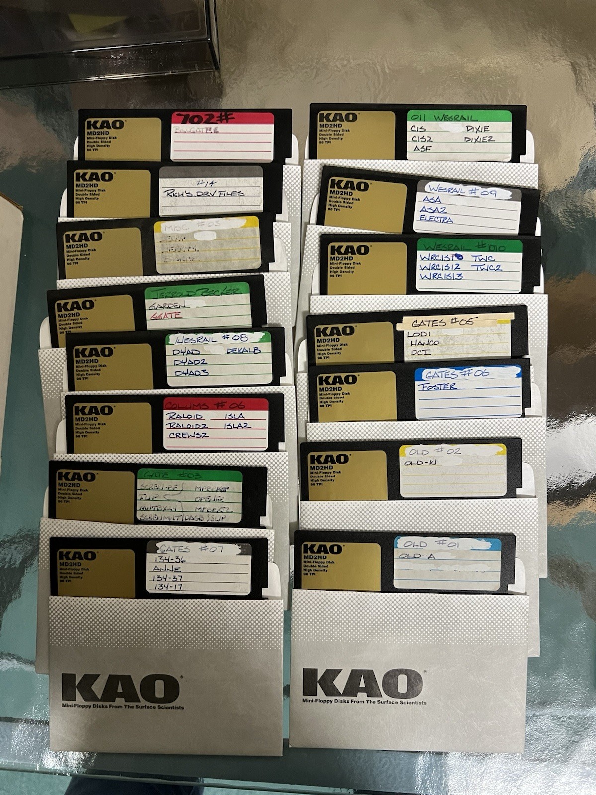 Lot of 75 Vintage 5.25” Floppy Disks 3M Nashua KAO Maxell DS/DD HD w/ Sleeves