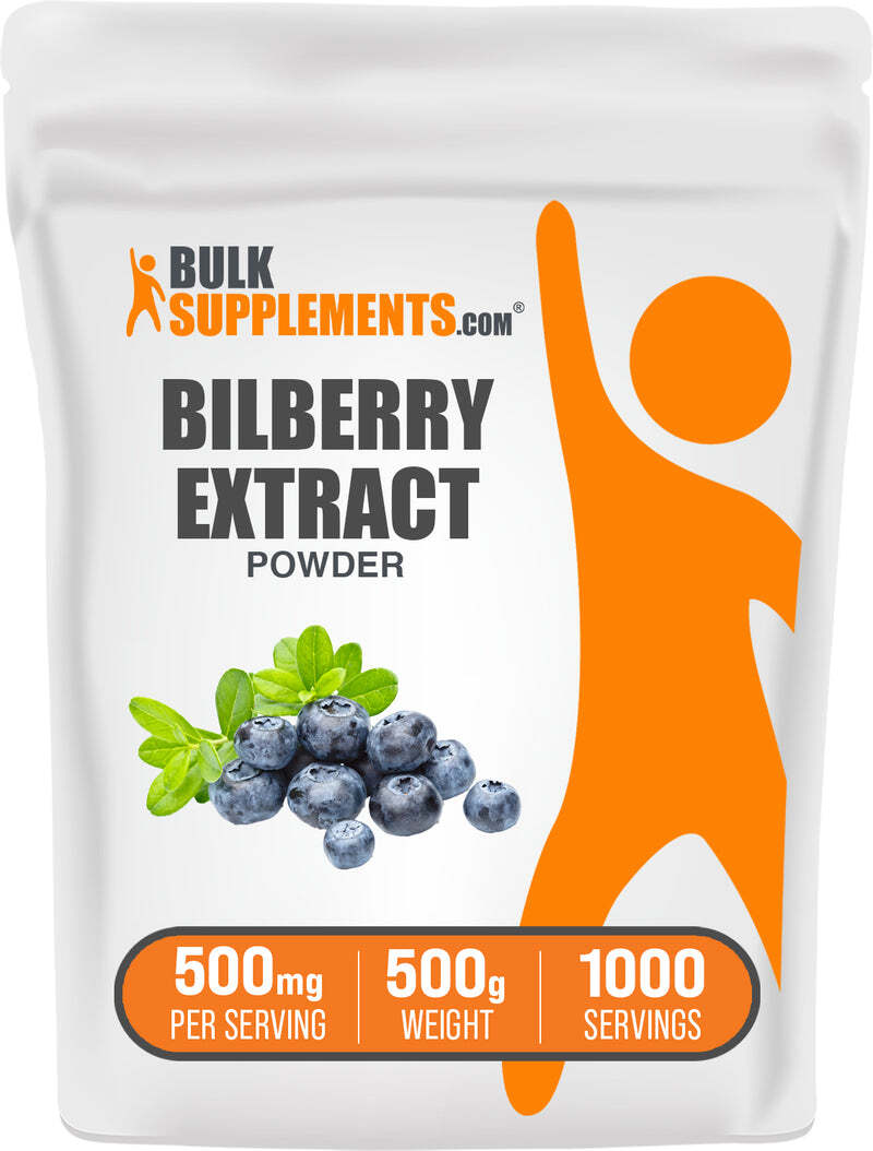 BulkSupplements Bilberry Extract Powder - 500mg per Serving