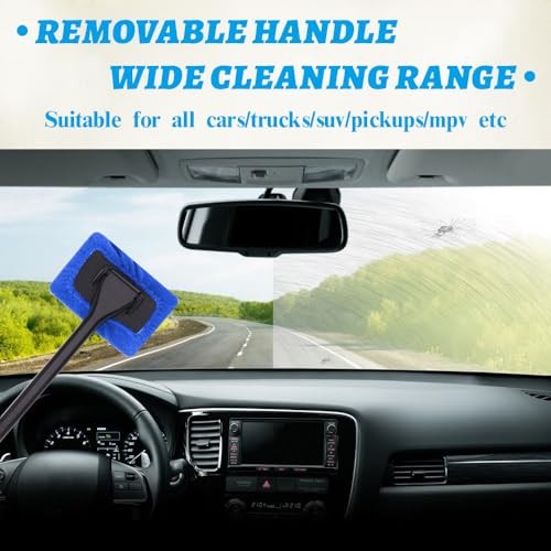 Car Window Cleaner, Car Windshield Cleaner Tool, Windshield Cleaner Dark blue