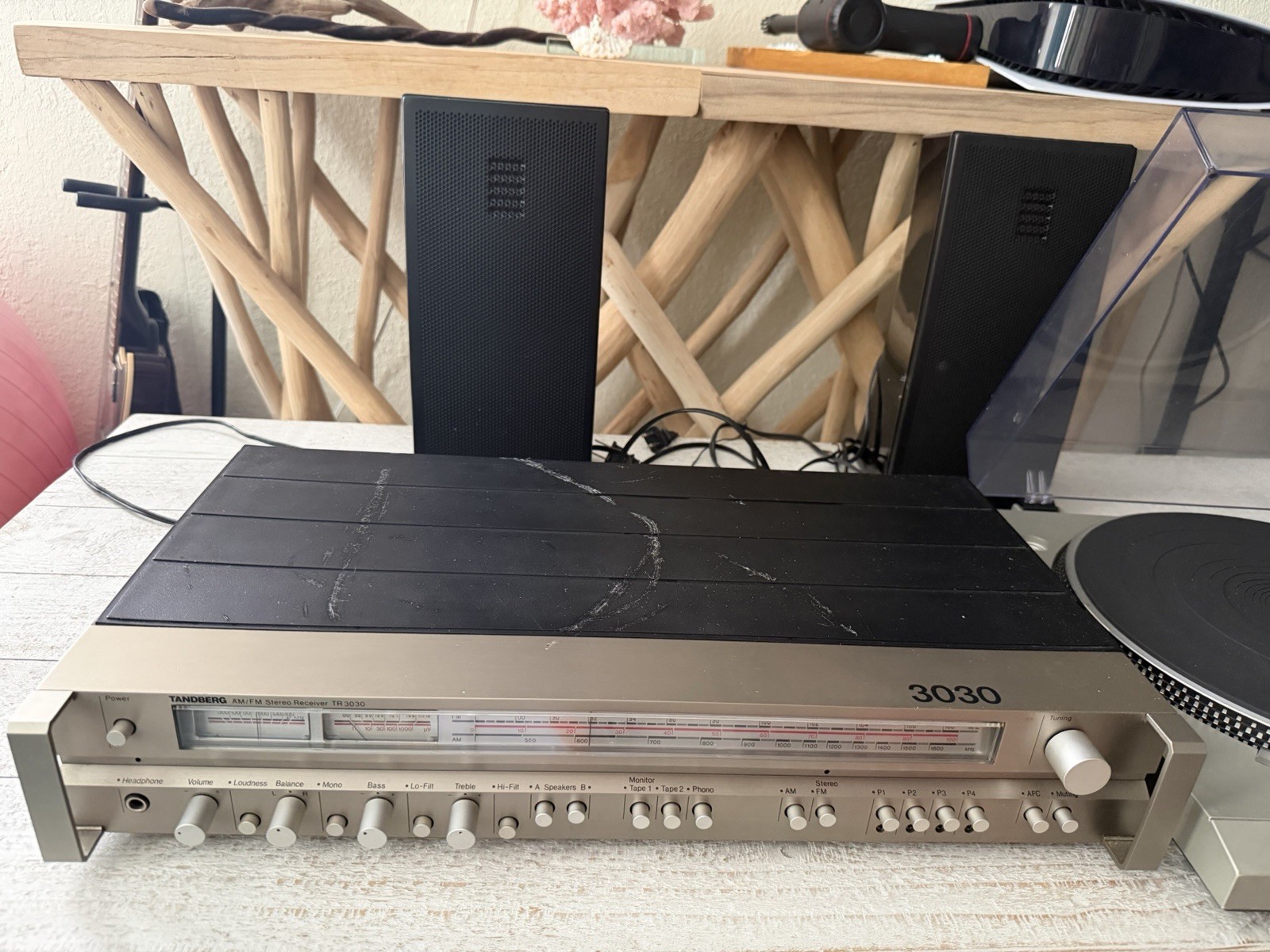 Tandberg TR 3030 AM/FM Stereo Receiver Model TR-3030 Silver Face