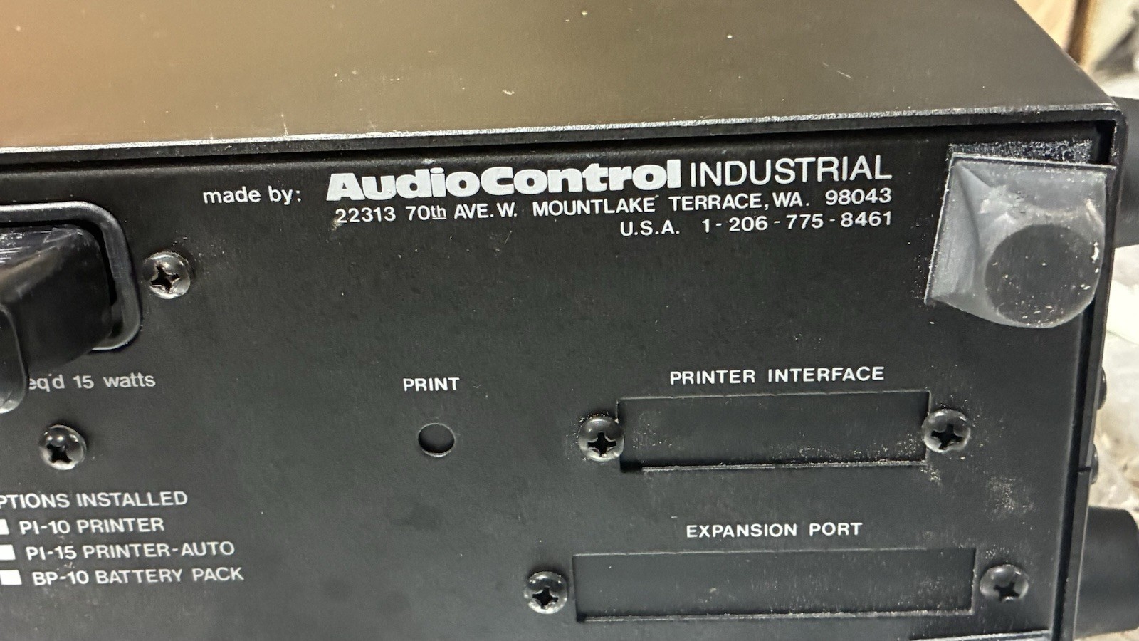 Audio Control Industries SA-3050 Third Octave Real Time Spectrum Analyzer