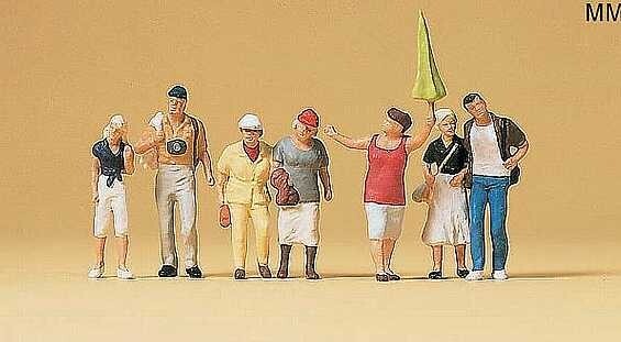 Preiser#10455 1/87 Gauge H0 Tourist guide, tourists