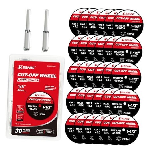 1-1/2 Cut Off Wheels, 1.5" x 1/8" Fiberglass Reinforced Rotary Tool Cutting