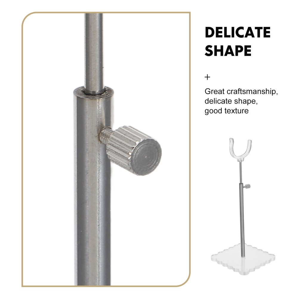 Adjustable Display Stands for Collectibles Acrylic Vertical Base
