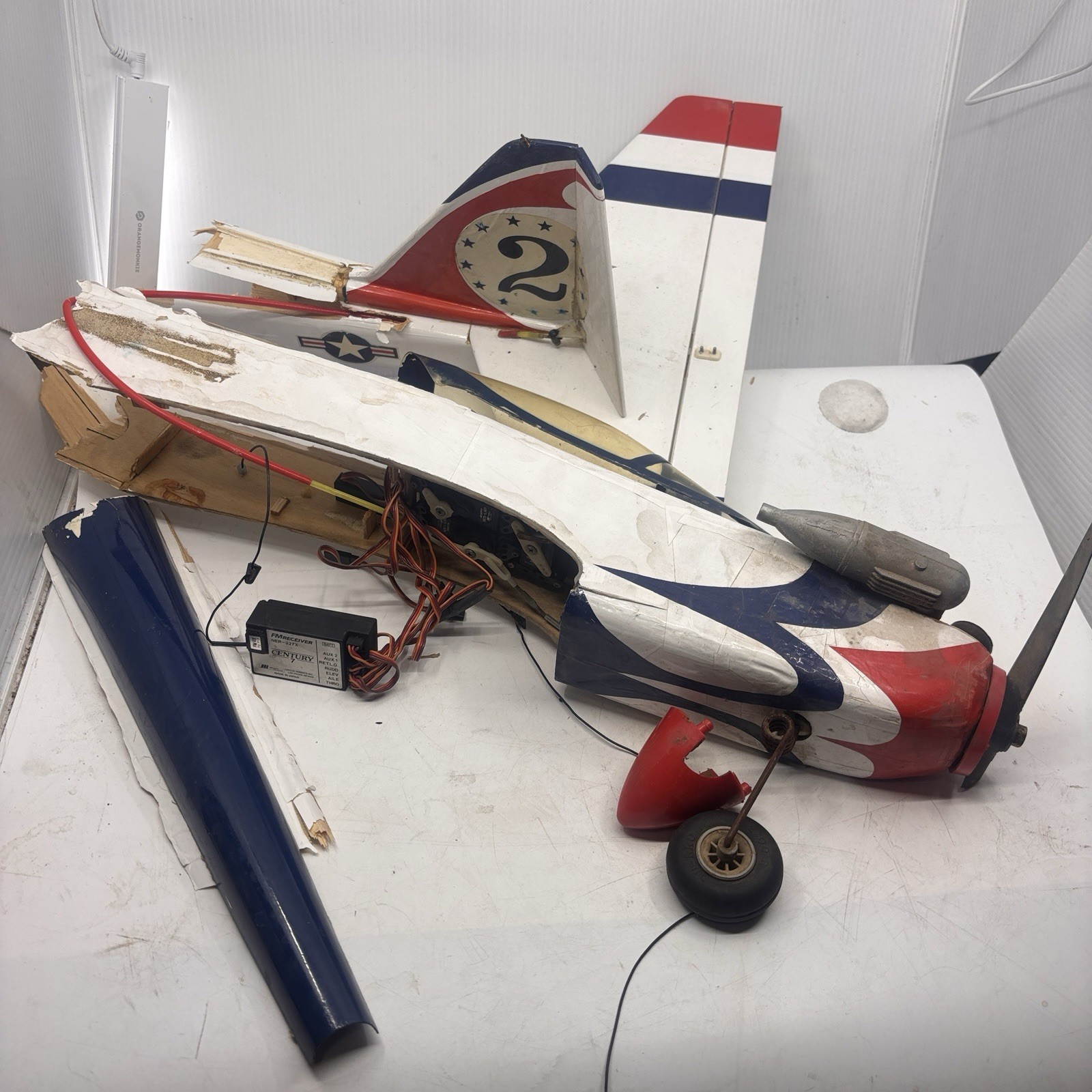 Pilot low-wing sport plane with a USAF Thunderbirds paint scheme As Is Project