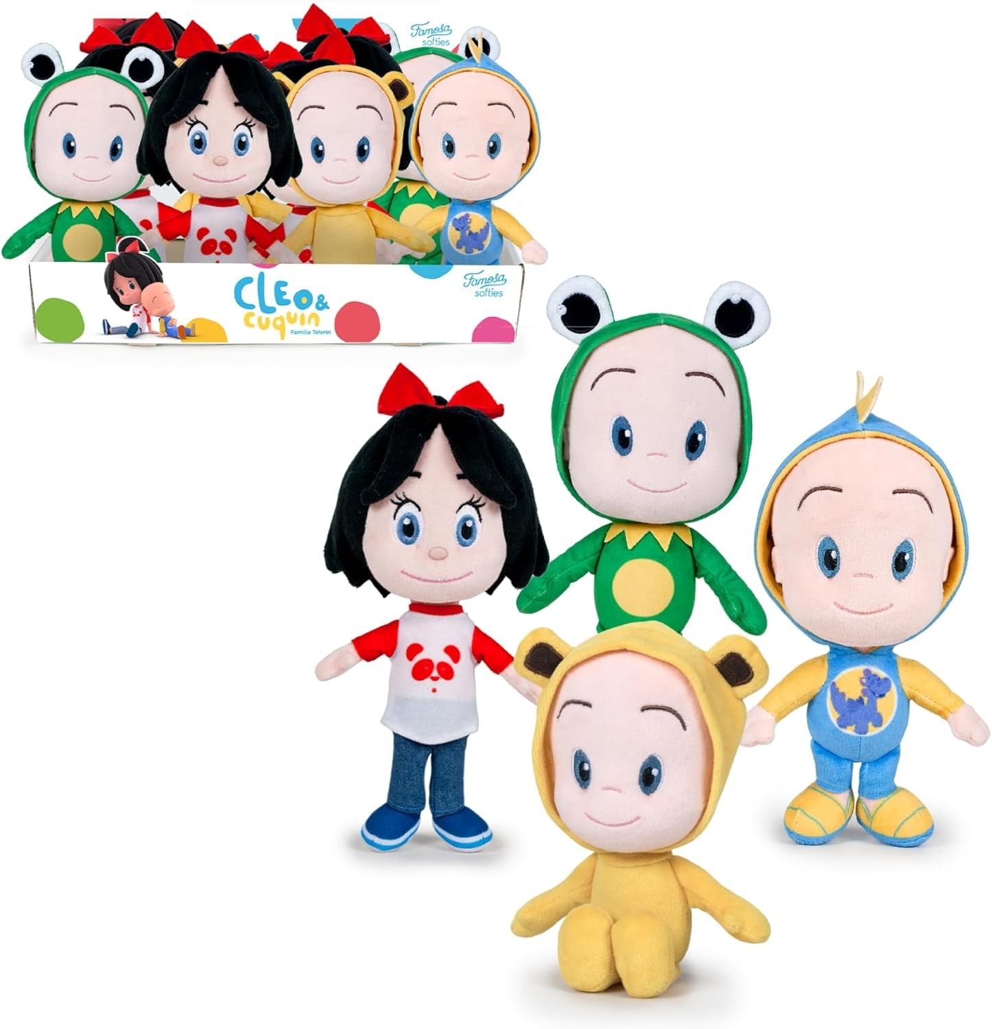 Famosa Softies Cleo & Cuquin Plush 20cm Official Soft Toy CDU Edition - Assorted