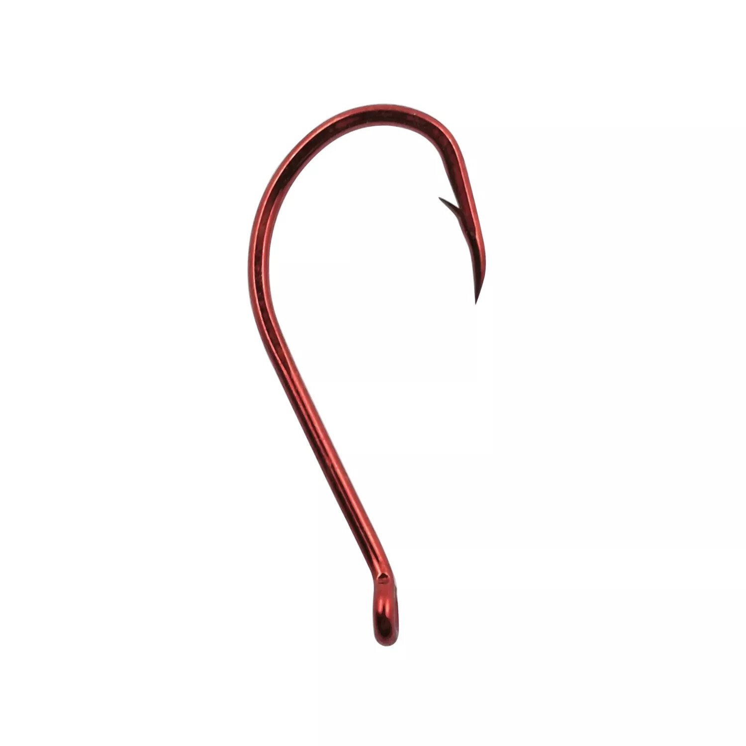 Red Offset Octopus Hook Fishing Hooks~Up eye~25 pk~FREE Shipping