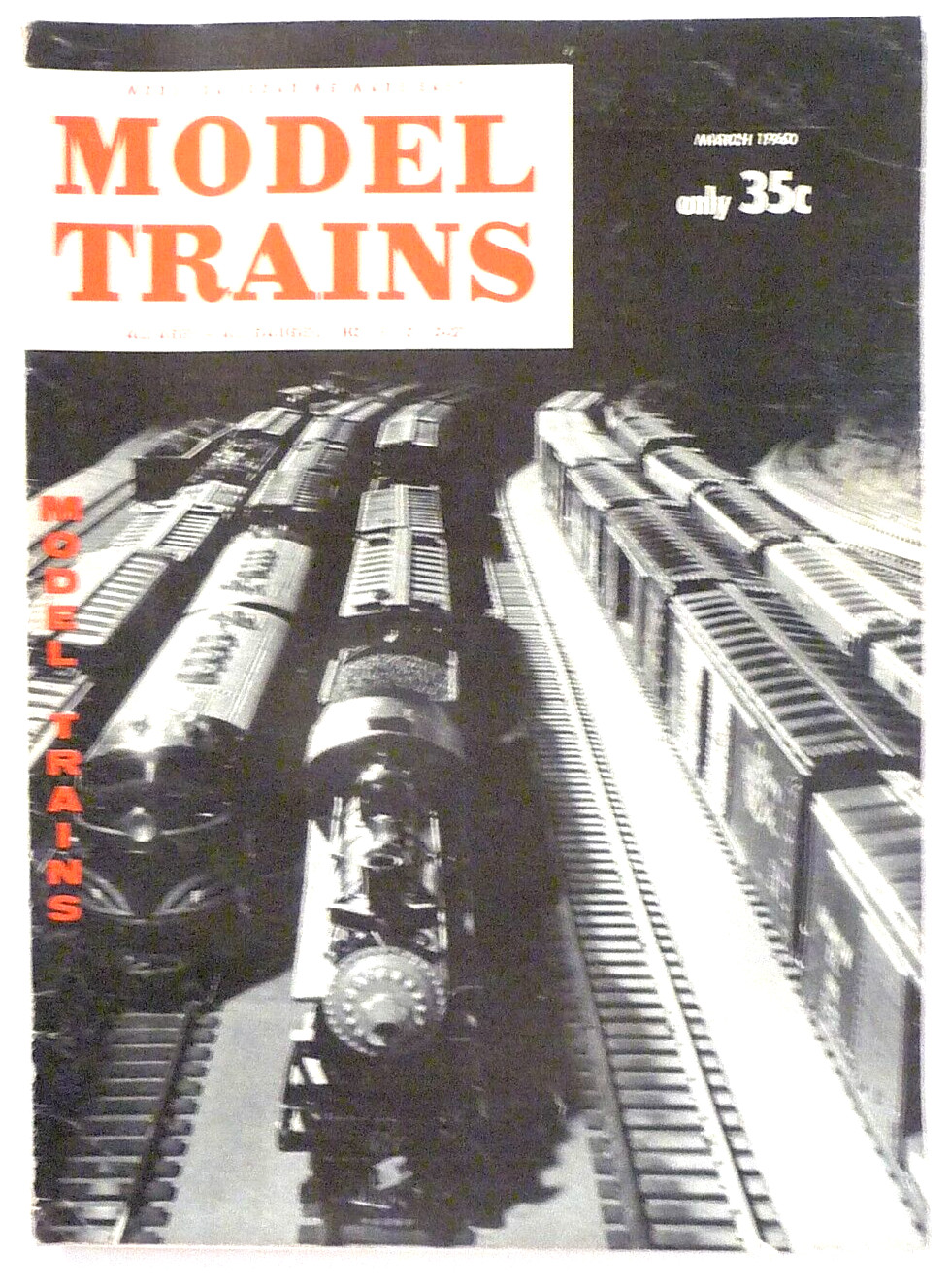 Model Trains Magazine March 1960 Armco Steel Building Filling Station Loggers
