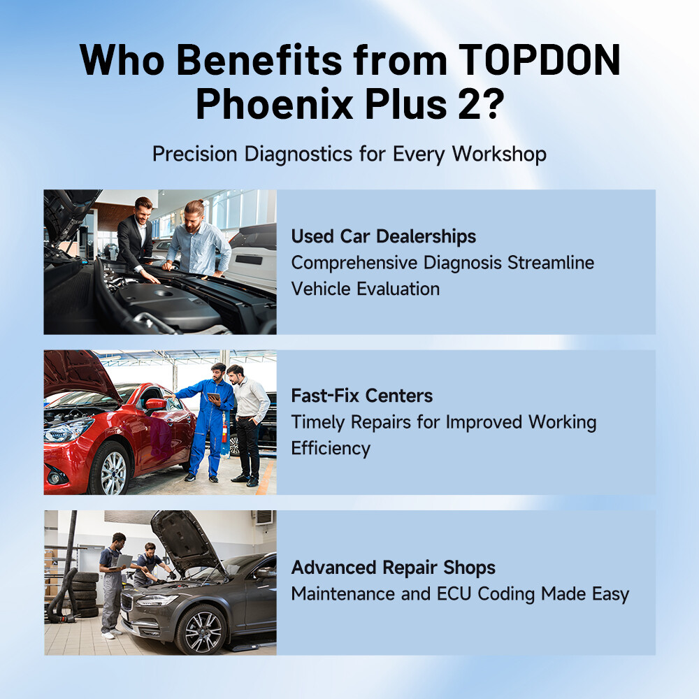 2025 TOPDON Phoenix Plus PRO MAX 2.0 Full Systems 10.1” Touch Screen TOP Scanner